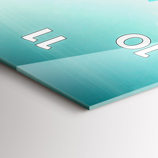 Horloge murale verticale Voiture avec planche de surf