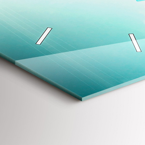 Horloge murale verticale Voiture avec planche de surf