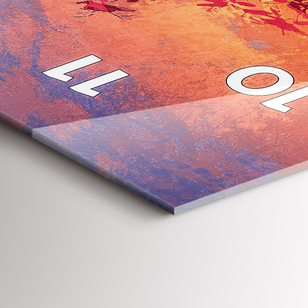 Horloge murale verticale 'Paysage d''automne'