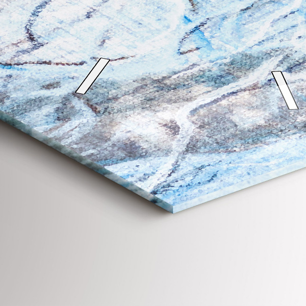 Horloge murale verticale Les loups dans la forêt