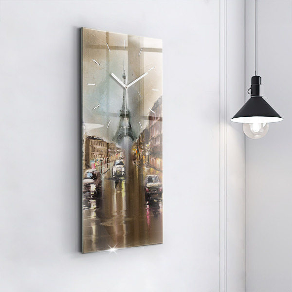 Horloge murale verticale Architecture de la ville de Paris