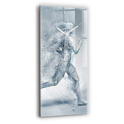 Horloge murale verticale Homme qui court