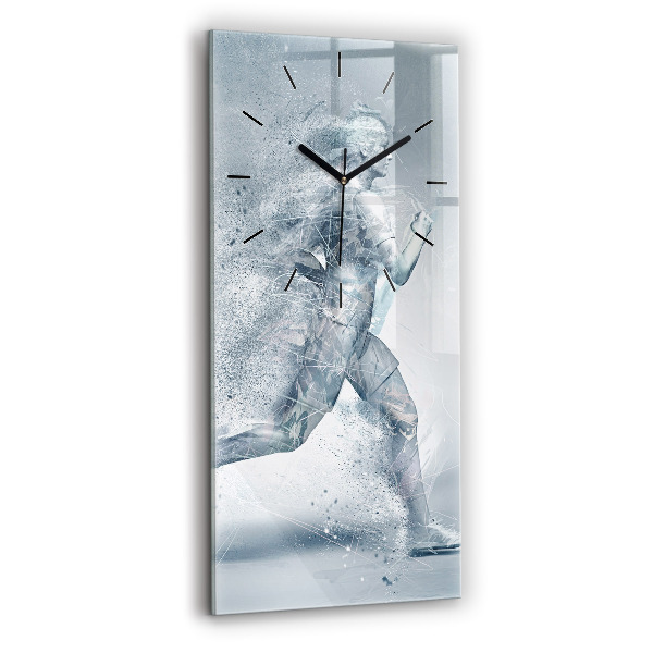 Horloge murale verticale Homme qui court