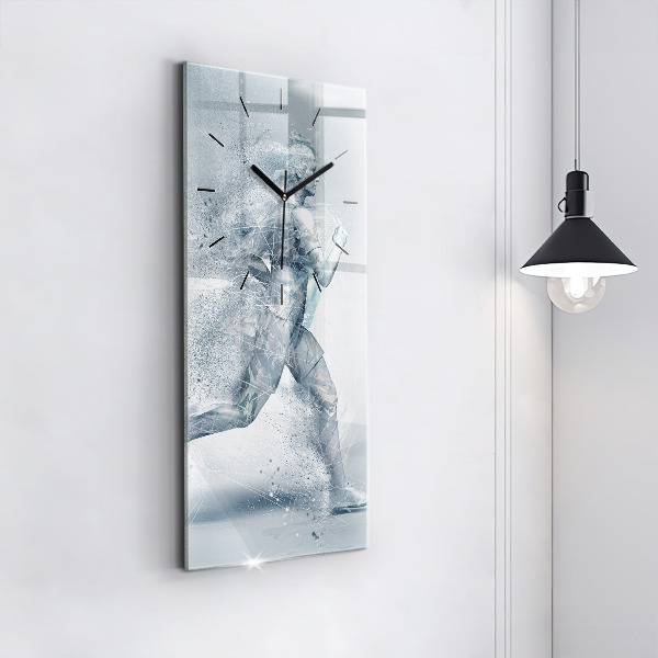 Horloge murale verticale Homme qui court