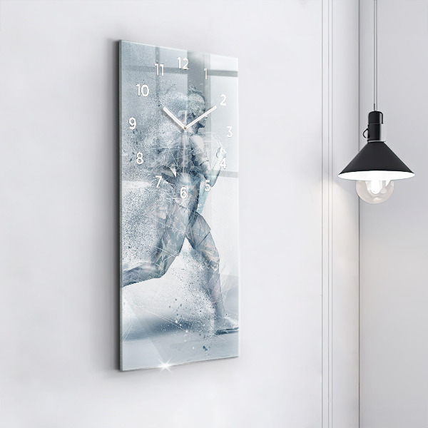 Horloge murale verticale Homme qui court