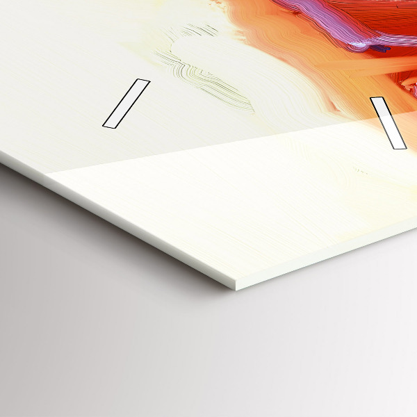 Horloge murale verticale Coquelicots colorés