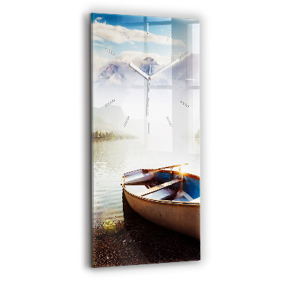 Horloge murale verticale Vue sur le lac