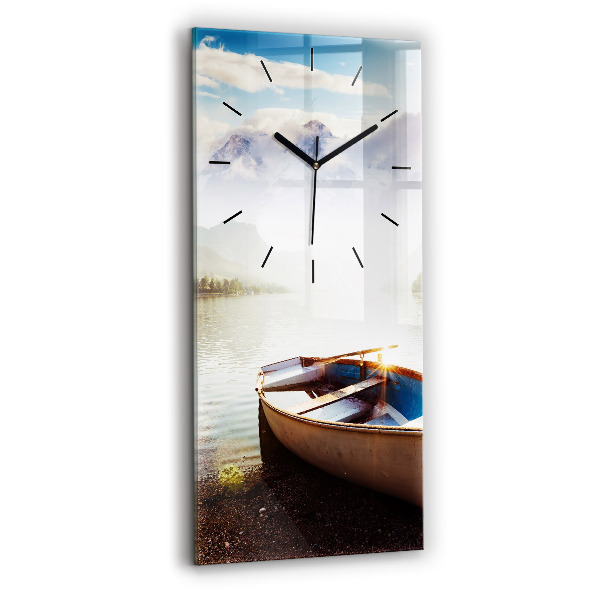 Horloge murale verticale Vue sur le lac
