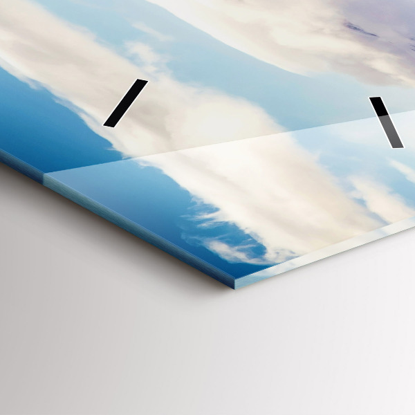 Horloge murale verticale Vue sur le lac