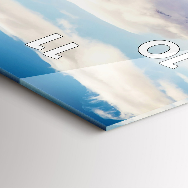 Horloge murale verticale Vue sur le lac