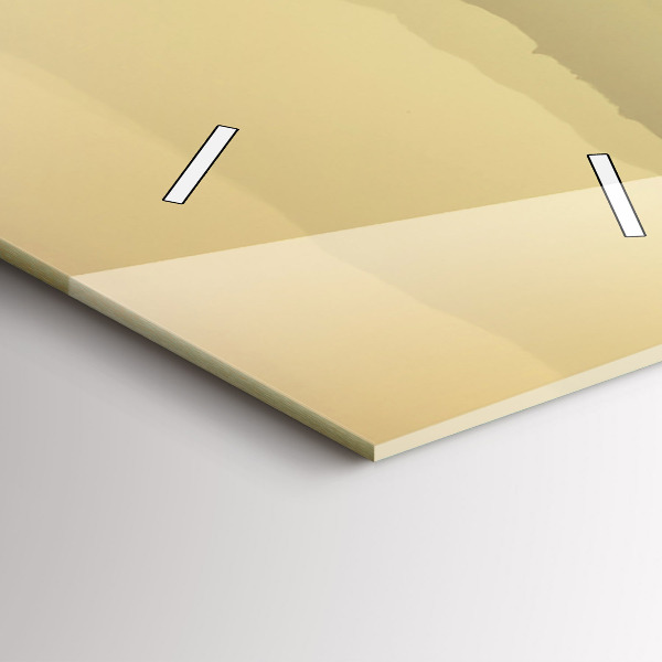 Horloge murale verticale Pentes brumeuses des montagnes