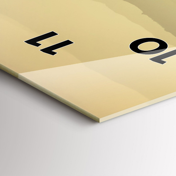 Horloge murale verticale Pentes brumeuses des montagnes