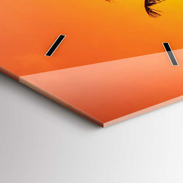 Horloge rectangulaire verticale Thaïlande Plage de Klong Prao