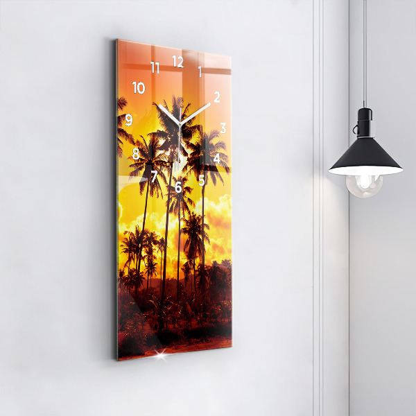Horloge rectangulaire verticale Thaïlande Plage de Klong Prao