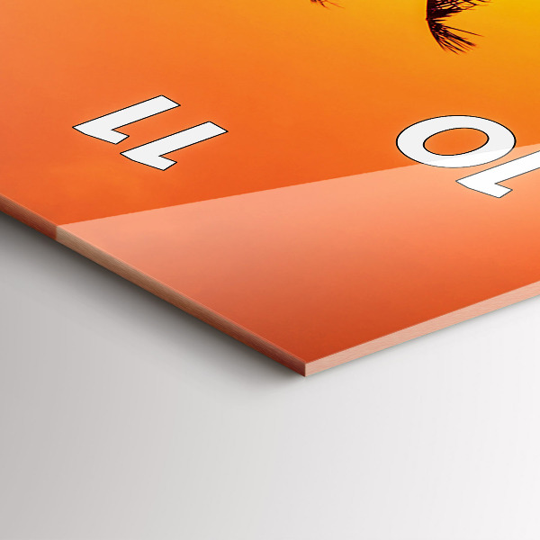 Horloge rectangulaire verticale Thaïlande Plage de Klong Prao