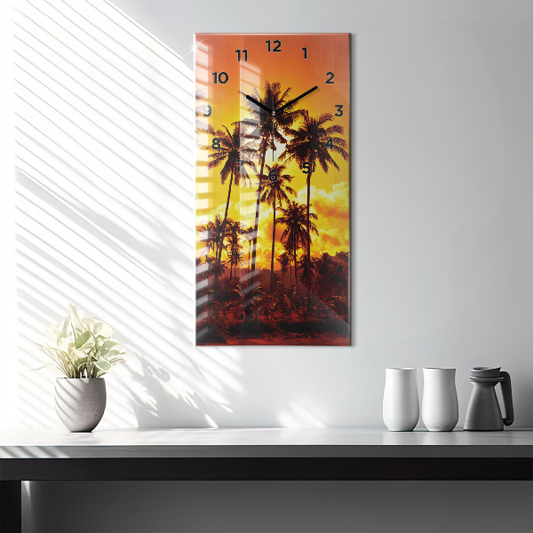 Horloge rectangulaire verticale Thaïlande Plage de Klong Prao