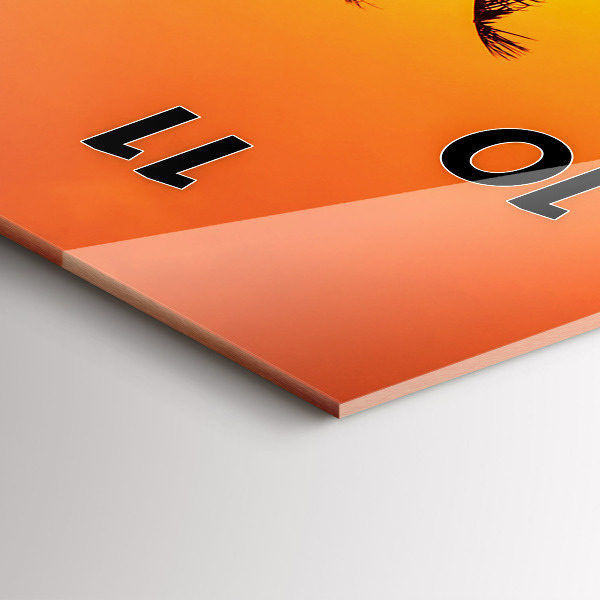 Horloge rectangulaire verticale Thaïlande Plage de Klong Prao