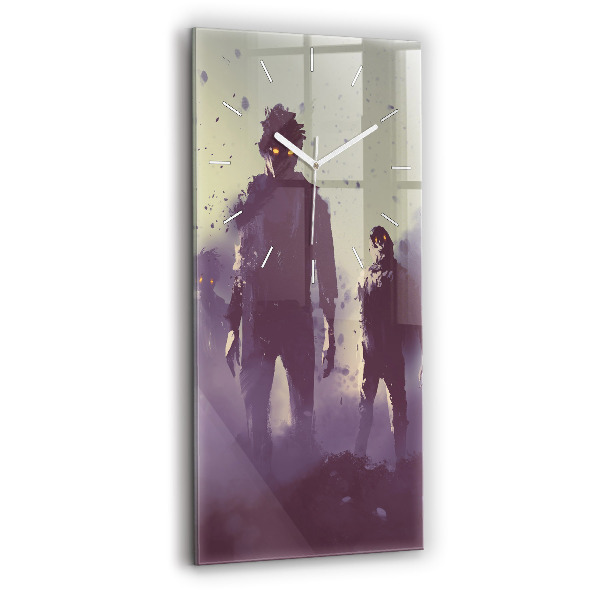 Horloge murale verticale Zombies la nuit - Halloween