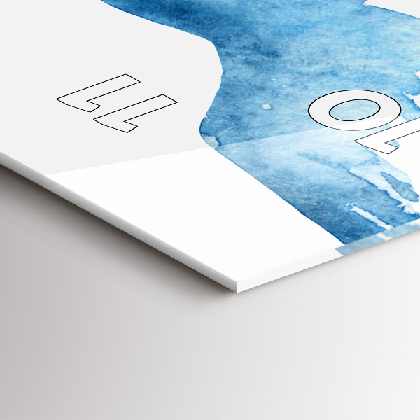 Horloge murale verticale Oiseaux bleus volants