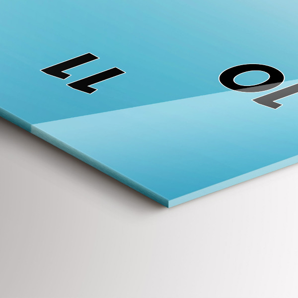 Horloge murale verticale 'L''île volante'