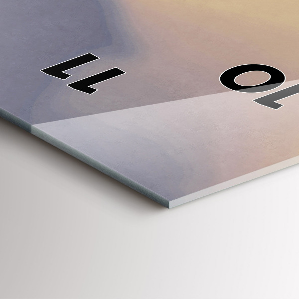 Horloge murale verticale 'L''homme sur le vieux pont'