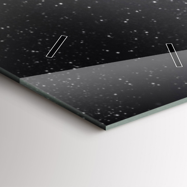 Horloge rectangulaire verticale 'L''espace et les planètes'