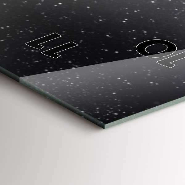 Horloge rectangulaire verticale 'L''espace et les planètes'