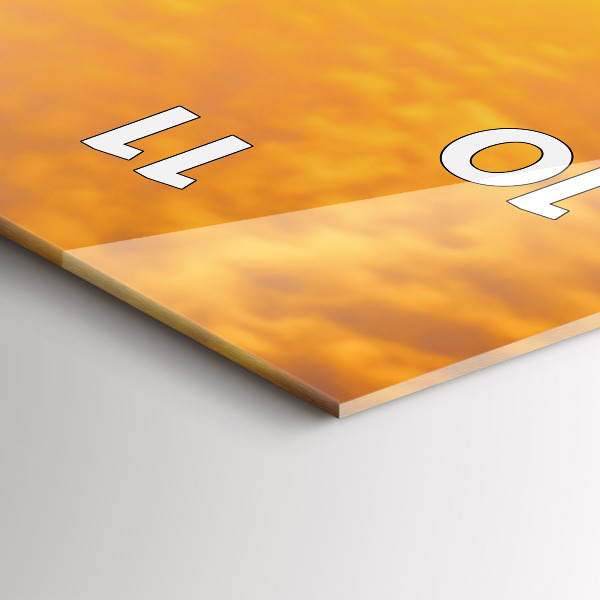 Horloge murale verticale Cygnes amoureux