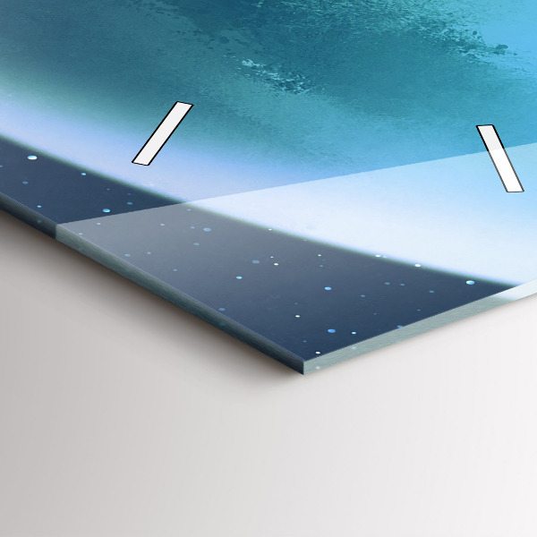 Horloge murale verticale 'L''homme dans la lune'