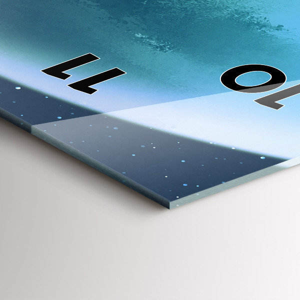 Horloge murale verticale 'L''homme dans la lune'