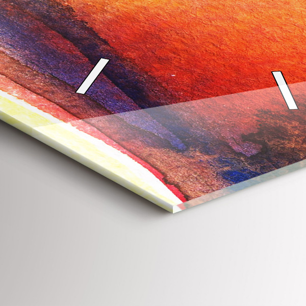 Horloge murale verticale Femme au chapeau