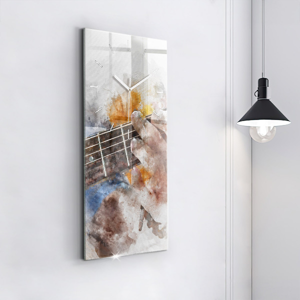 Horloge murale verticale Graphiques de guitare