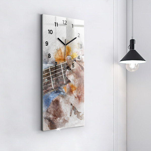 Horloge murale verticale Graphiques de guitare