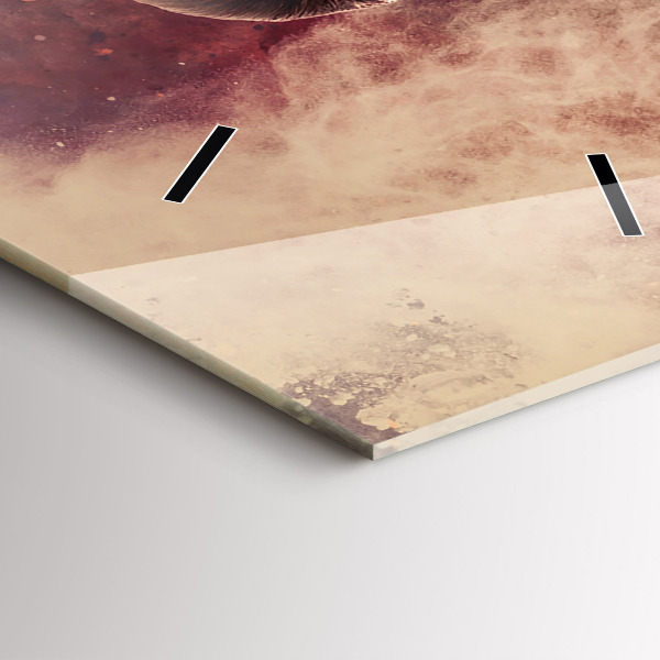 Horloge murale verticale Femme et vélo