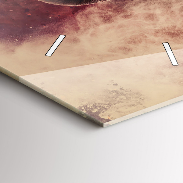 Horloge murale verticale Femme et vélo