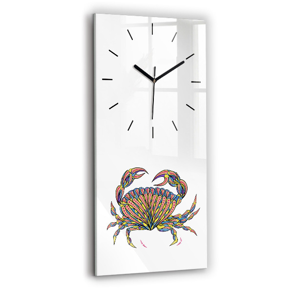 Horloge murale verticale Crabe ethnique
