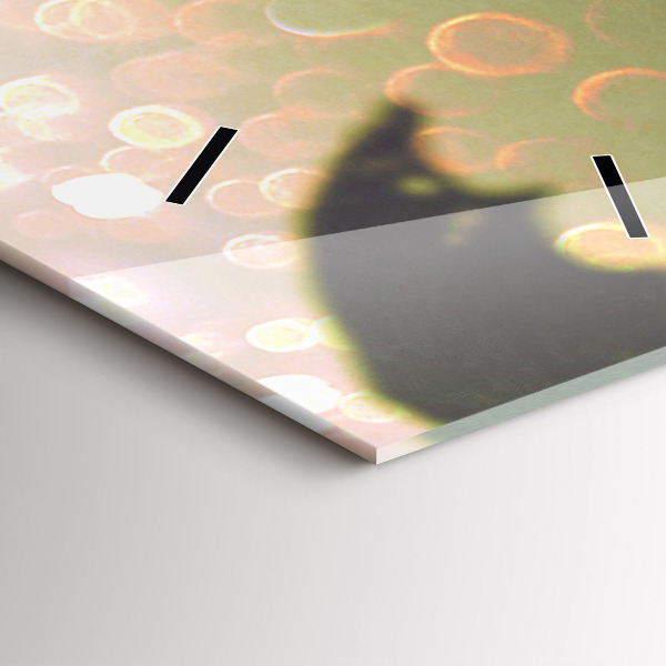 Horloge murale verticale Des gens avec des parapluies