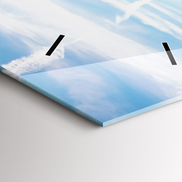 Horloge murale verticale Prairie de lavande