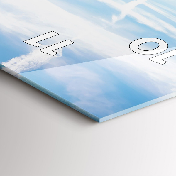 Horloge murale verticale Prairie de lavande