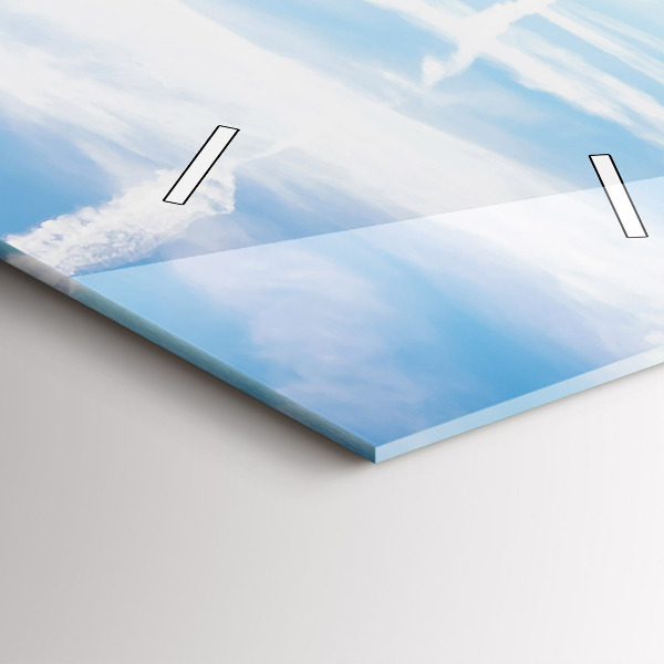 Horloge murale verticale Prairie de lavande