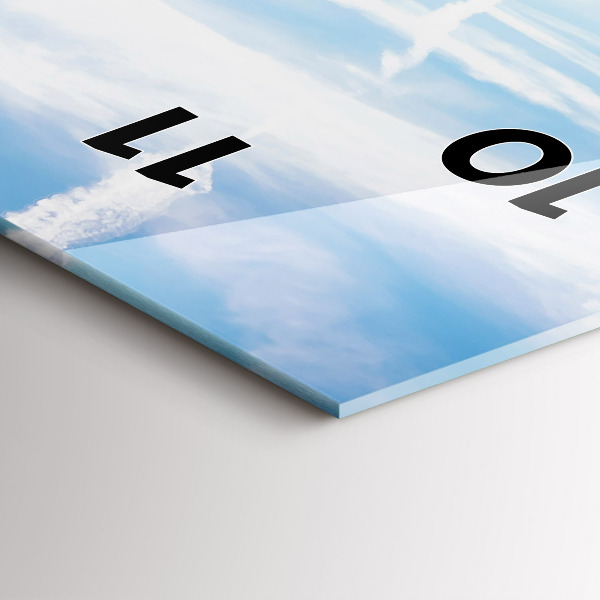 Horloge murale verticale Prairie de lavande