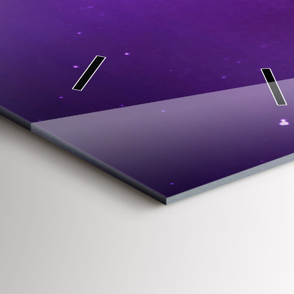 Horloge murale verticale Aurores boréales