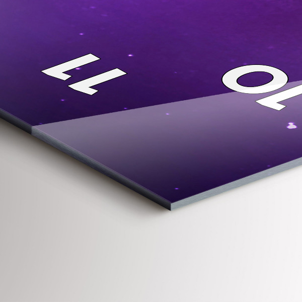 Horloge murale verticale Aurores boréales