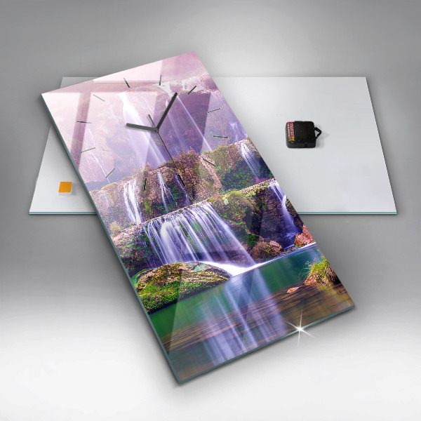 Horloge murale verticale Cascade de Jiulong, Chine