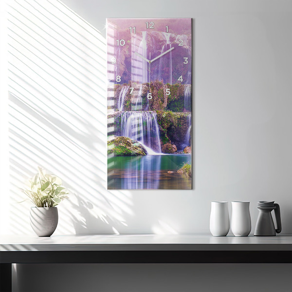 Horloge murale verticale Cascade de Jiulong, Chine