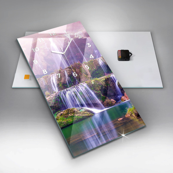 Horloge murale verticale Cascade de Jiulong, Chine