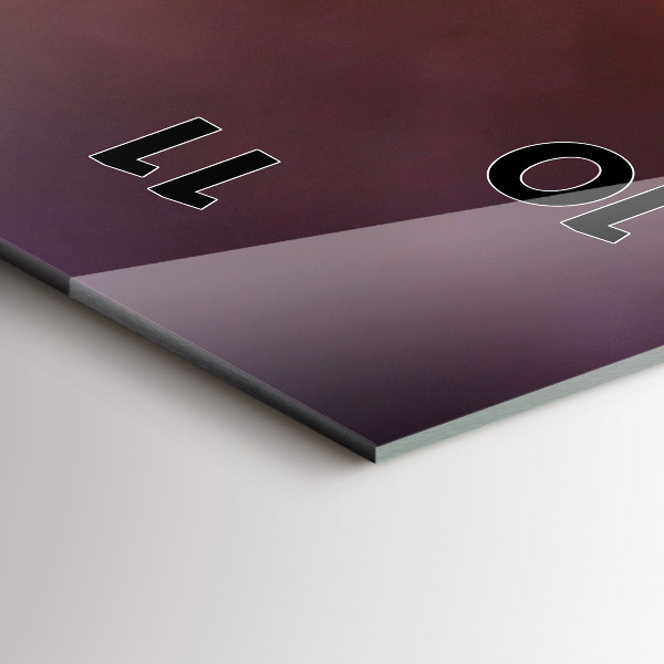 Horloge murale verticale Bateau et coucher de soleil