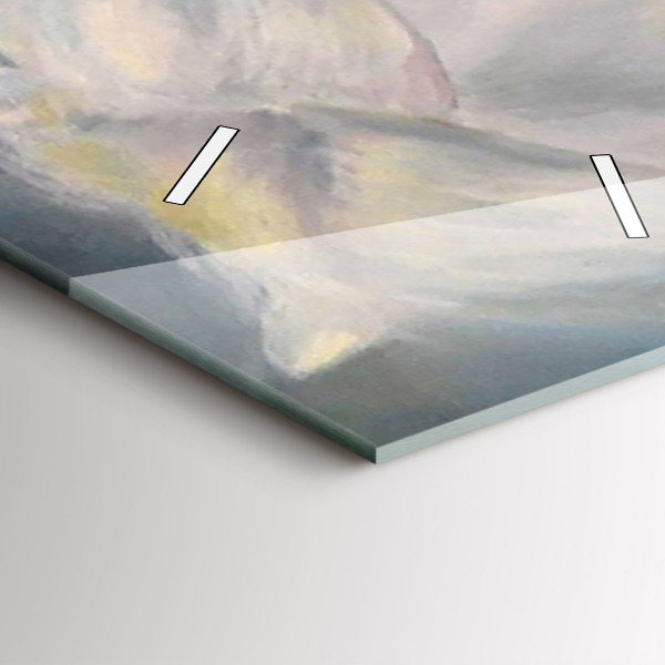 Horloge murale verticale Belle femme avec un cheval