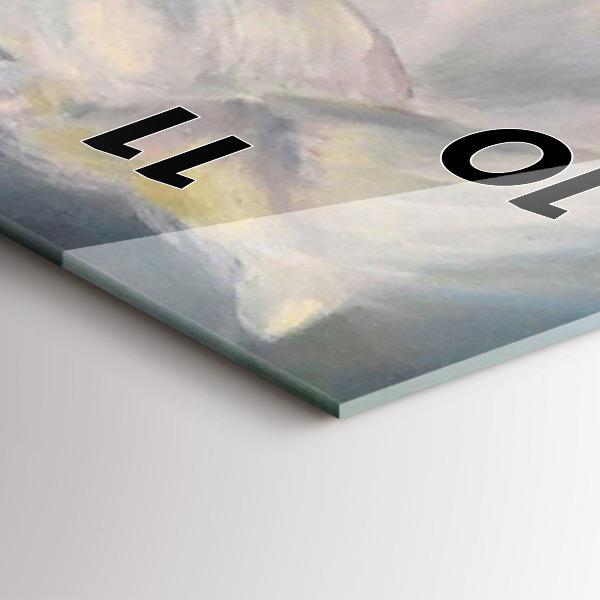 Horloge murale verticale Belle femme avec un cheval