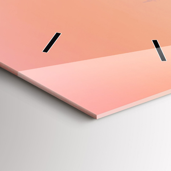 Horloge murale verticale Forêt dans le brouillard